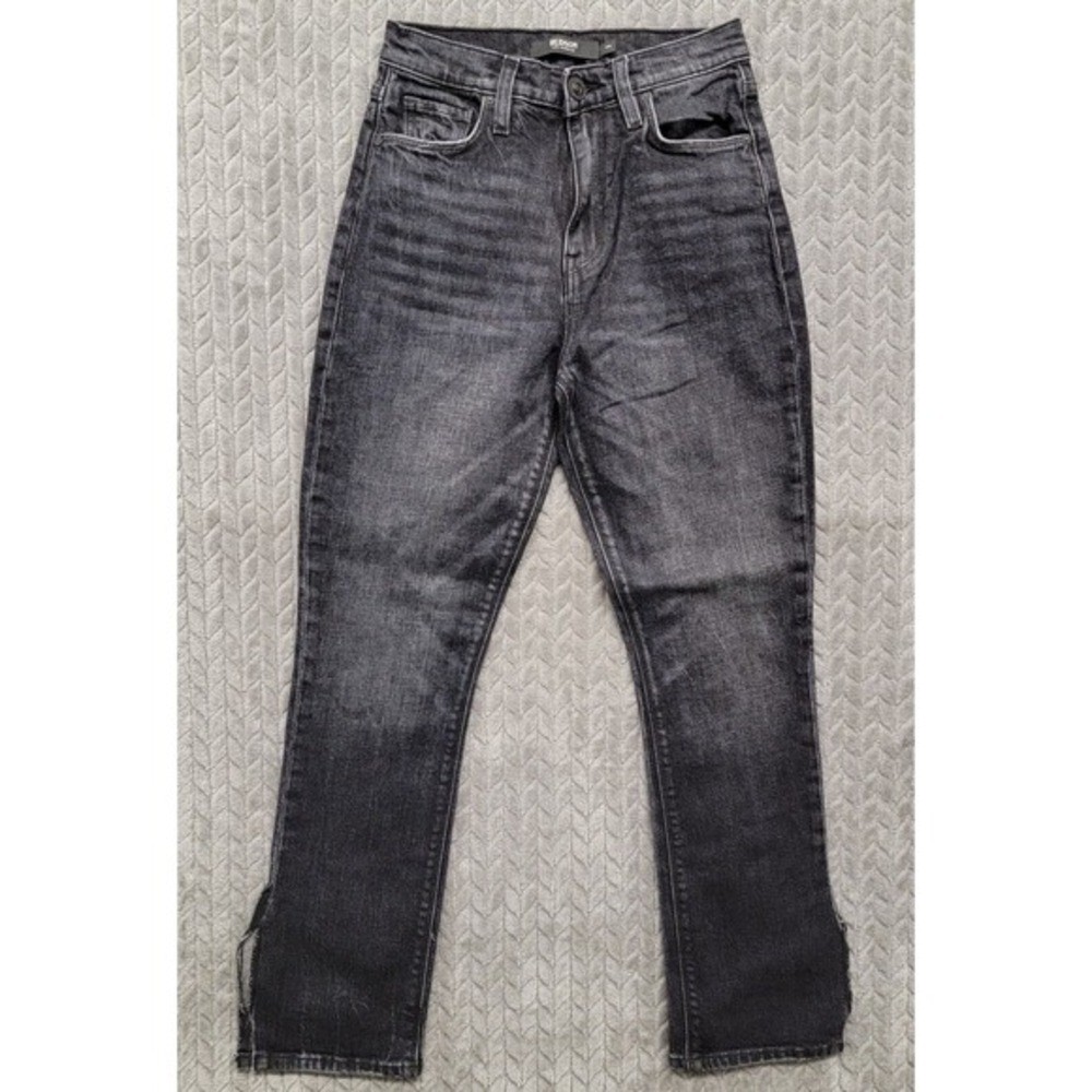 Hudson Womens Black Holly HIGH Rise Crop Flare Jeans- Size 24